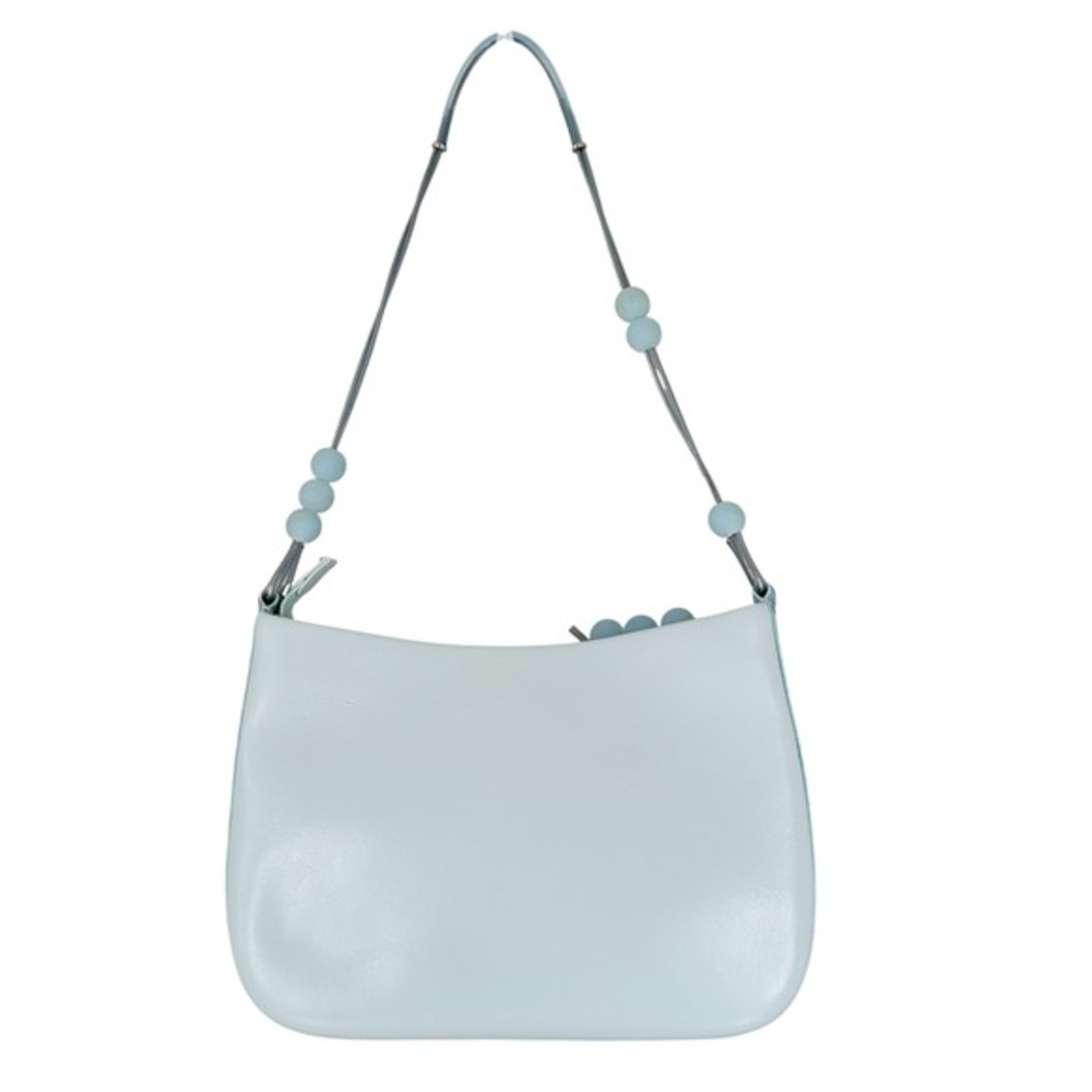 Sondra Roberts‎ Shoulder Bag Womens Small Light Blue Beaded Strap Y2K Trim